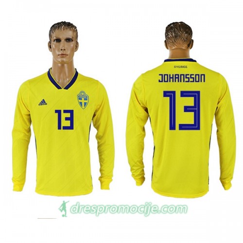 Švedska Dres Johansson 13 Domaći Svjetsko prvenstvo 2018 Dugim Rukavima Švedska Dres Johansson 13 Domaći Svjetsko prvenstvo 2018 Dugim Rukavima